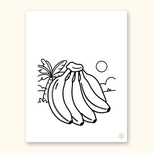 Fruits and Vegetables Coloring Book - ABC Letter Tracing Printable PDF for Kids Ages 2-5: sample page 6 of 55