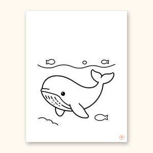 Animal ABC Coloring Book | Letter Tracing for Kids Ages 2-5 (Digital PDF): sample page 48 of 55