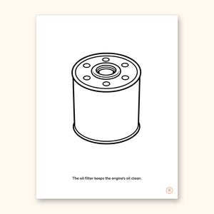 Car Coloring Pages | ABC Letter & Word Tracing for Kids Ages 4-8 (Digital PDF): sample page 32 of 55