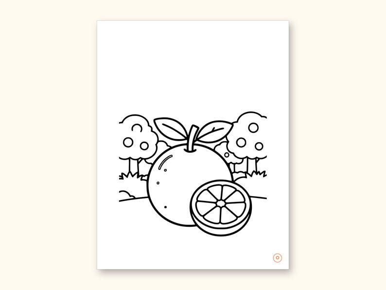 Fruits and Vegetables Coloring Book - ABC Letter Tracing Printable PDF for Kids Ages 2-5: sample page 32 of 55