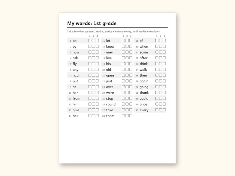 Sight Word Worksheets | 1st Grade Dolch Workbook for Ages 6-7 (Digital PDF): sample page 55 of 56