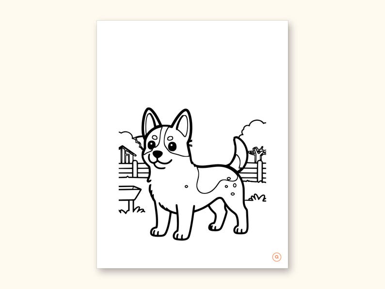 Dog Coloring Pages | ABC Letter Tracing for Kids Ages 2-5 (Digital PDF): sample page 36 of 55
