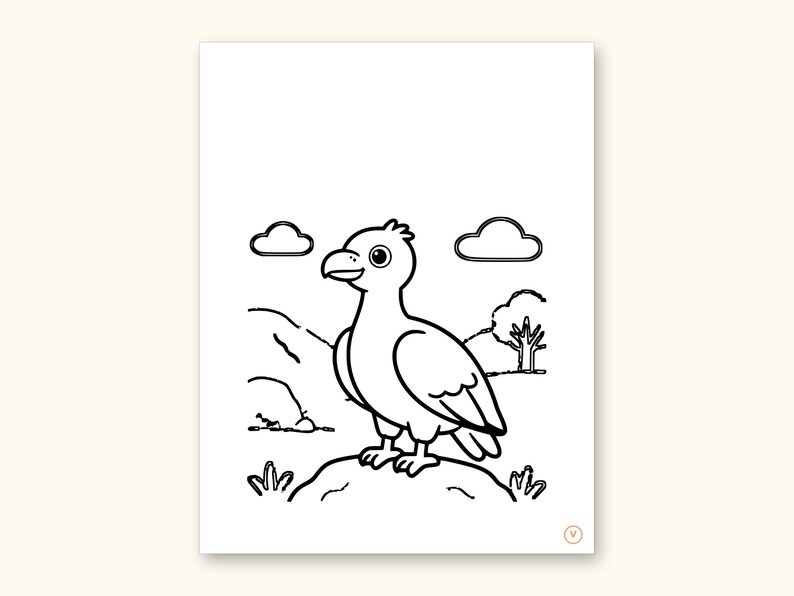 Animal ABC Coloring Book | Letter Tracing for Kids Ages 2-5 (Digital PDF): sample page 46 of 55