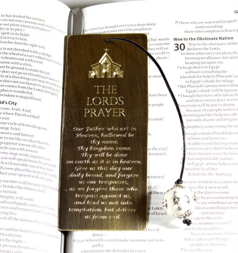 The Lords Prayer Bookmark Antiqued Copper Antiqued Brass Etsy the-lords-prayer-bookmark-antiqued-copper-antiqued-brass-etsy