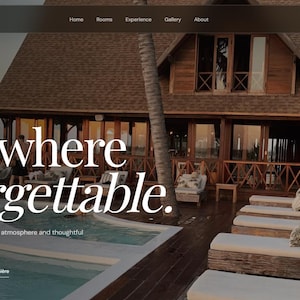 Responsive Hotel Website Template Modern One Page Hotel Landing Page HTML CSS Website Template Luxury Hotel Web Design