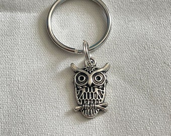 Owl keychain,charm keychain,gift keychain