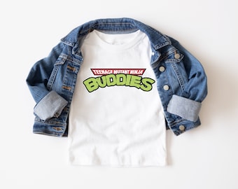 Ninja Buddies T-Shirt, Buddy Shirt, Brother Tee, Best Friend Shirts, Father Son Matching Shirts, Gift for Friend, Teenage Turtles Tee