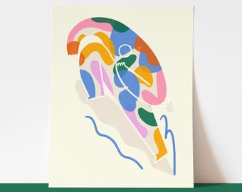 Print Surfing | Surf | "All the Feels" | Contemporary and Minimal Wall | Desk | Shelf Art