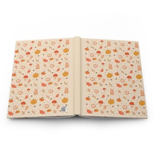 Cuaderno de tapa dura mate (rayado) para otoño