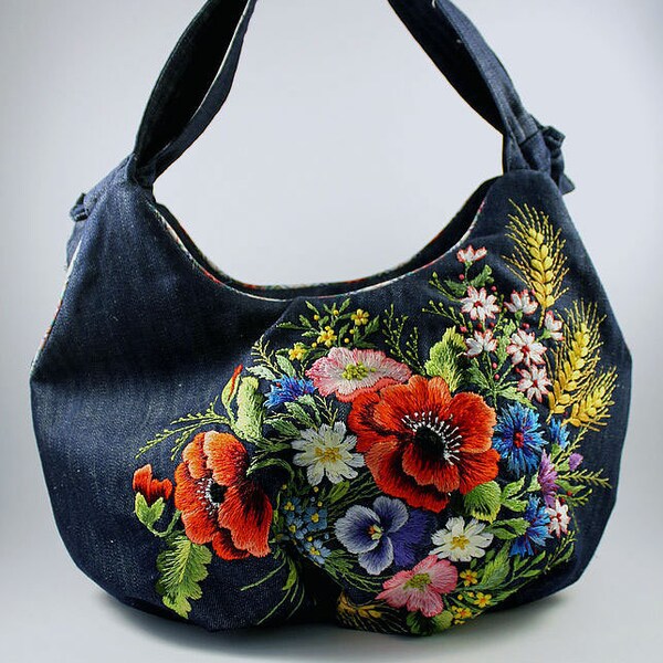 Denim Blue Jeans Bag