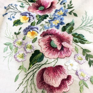 Embroidered blouse vyshyvanka bohemian loose fit shape light pink image 8