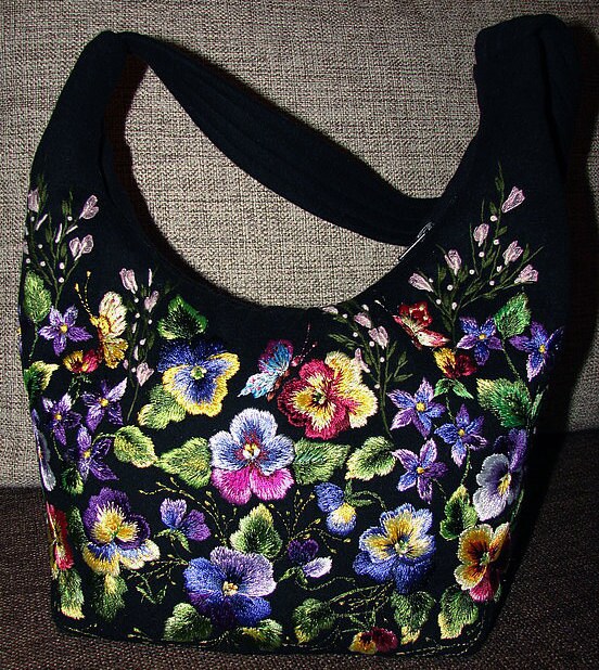 Shoulder Bag, Black Wool Bag, Felt Bag, Felted Wool Bag, Small Black