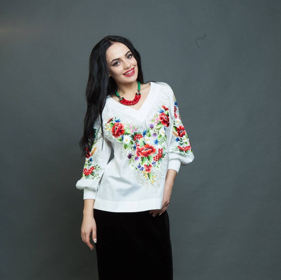 blusa campesina blanca