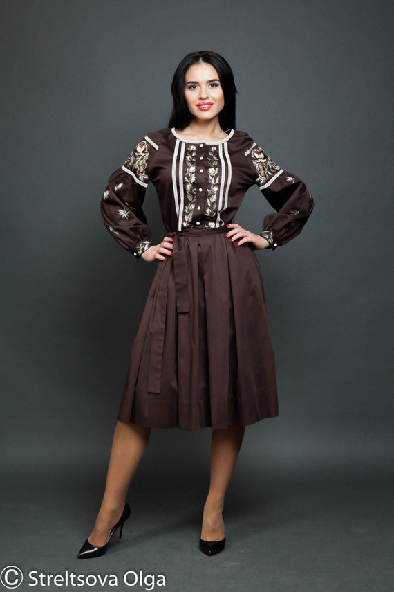 knee length ethnic dresses
