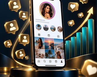 Instagram Audience Growth Package, 10K Followers, 30-Day Care (Digital Service)