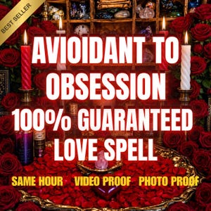 Twin Flame Attraction Ritual, Avoidant to Obsessed Love Spell, Intense Love Energy Invocation, Romantic Magnetism Spell