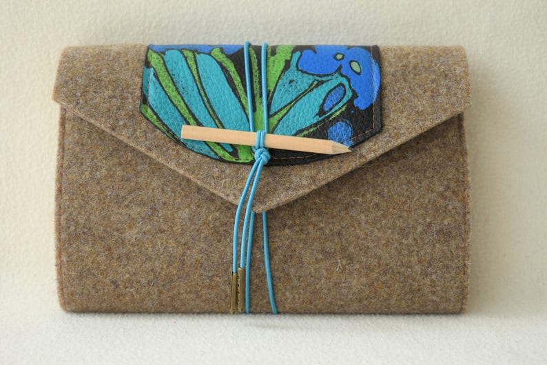 Handmade Book Cover Made of Wool Felt Etsy