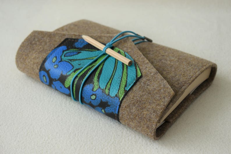 Handmade Book Cover Made of Wool Felt Etsy