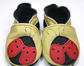 and Women/'s Sizes ChildYouth BabyToddler Hand PAINTED LADYBUG SHOES