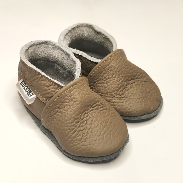 Chaussons bebe chaussures brun clair 18-24 mois, ebooba