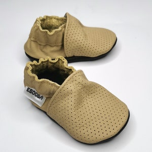 Baby Shoes, Baby Moccasins, Perforated Leather Baby Shoes, Baby Slippers, Crib Baby Shoes, Boys&#39; Shoes, Girls&#39;, Soft Sole Baby Shoes, 4