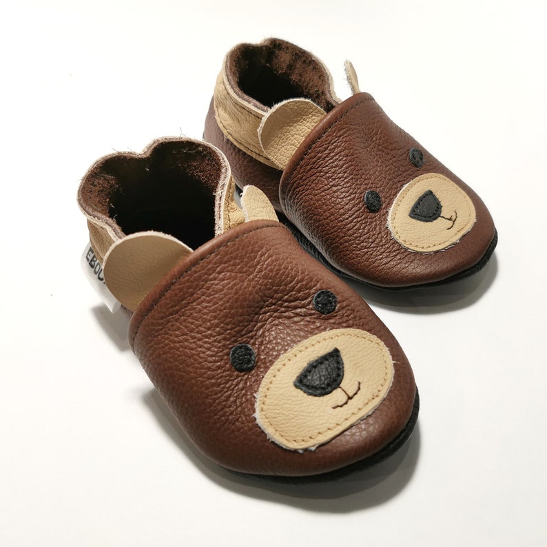 Dark Brown Baby Shoes Leather Baby Shoes Frog Soft Sole - Etsy