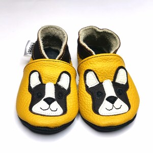 Teddy Bear Shoes, Leather Baby Shoes, Brown Baby Booties, Baby Leather Slippers, Toddler Shoe, Unisex Bootie, Kids' Slippers, Ebooba, 8 Bulldog