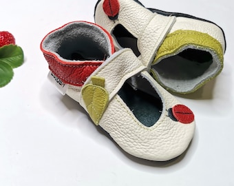 Girl Sandals, White Baby Shoes, Leather Summer Shoes, Baby Leather Sandals, Soft Sole Sandals, Toddler Soft Sandals, Girls' Sandals,Ebooba,6