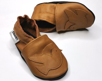 Chaussons bebe chaussures marron birdie 0-6 ebooba  BR-7-BR-M