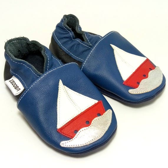 Inch Blue Soft Leather Baby Shoes Made in Britain Girls Boys Unisex 0-6 Months to 5-6 Years