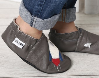 Chaussons bebe 2-3 ans, roquette chaussures bleu,  ebooba