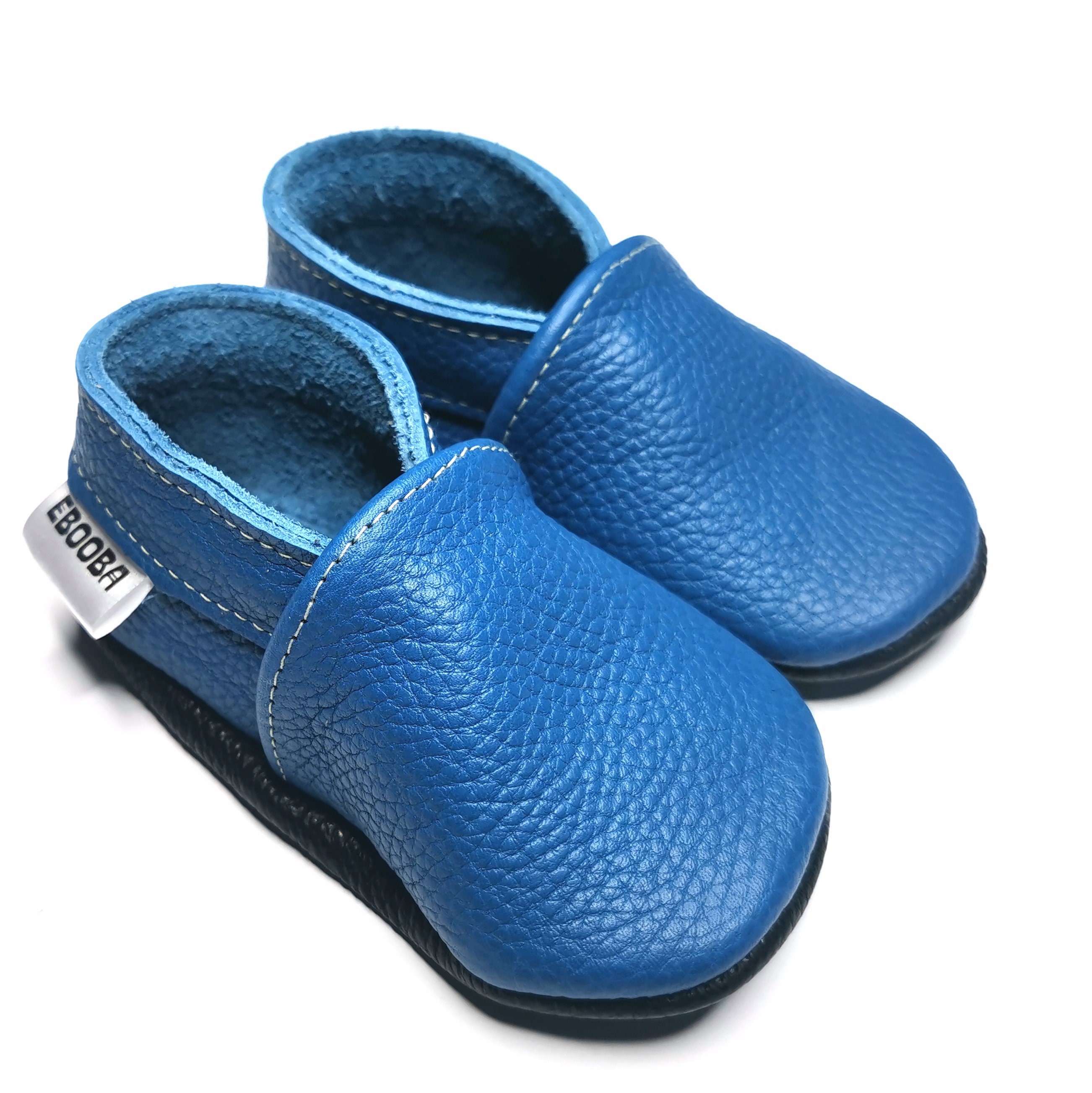 Blue Baby Slippers, Plain Baby Bootie, Infant Baby Shoes, Baby