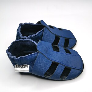 Navy Blue Sandals, Baby Shoes Baby Leather Shoes, Newborn Slippers, Toddler Shoes, Summer Baby Shoes, Crib Shoes, Boys Slippers&#39;, Girls&#39;, 1