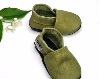 Toddler Shoes, Baby Shoes Khaki, Leather Baby Shoes, Baby Shoes for a Boy, Best Soft Shoes, Learning Walk Shoes, Ebooba, Booties for Newborn