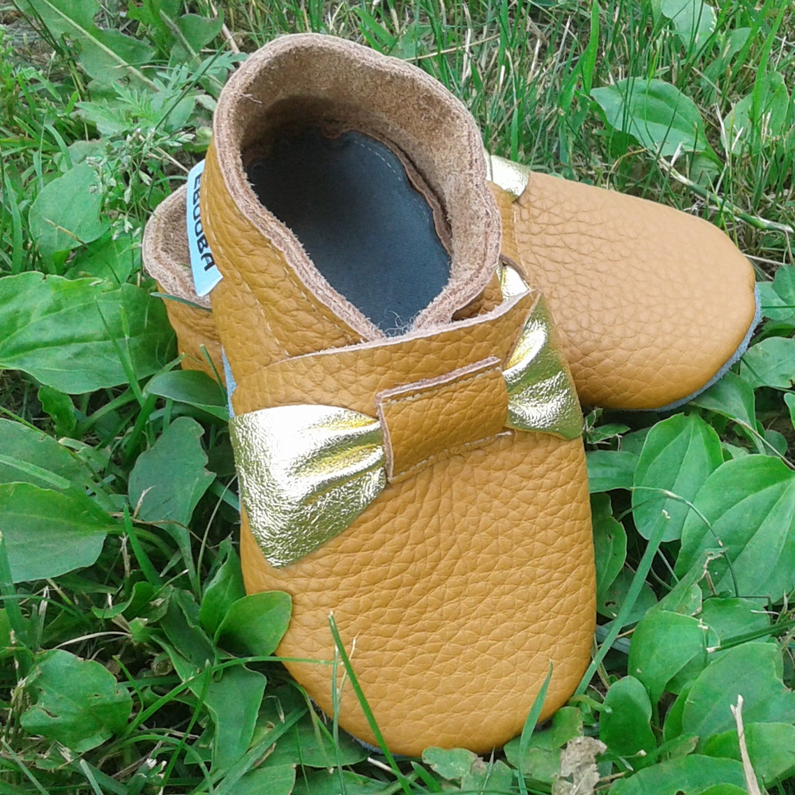 Brown baby shoes Soft sole baby shoes Infant slippers Etsy