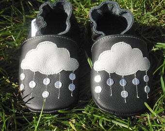 Rain soft sole baby shoes, Baby Shoes black, Krabbelschuhe, Baby Slippers, Chaussurese bebe garcon, Baby Slippers, ebooba