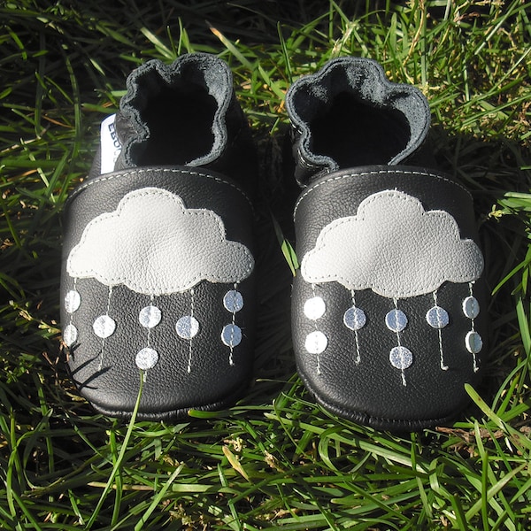 Rain soft sole baby shoes, Baby Shoes black, Krabbelschuhe, Baby Slippers, Chaussurese bebe garcon, Baby Slippers, ebooba