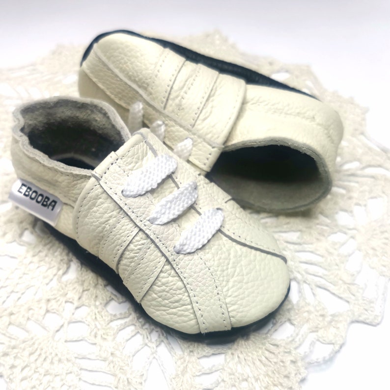 Boys Baby Sport, White Sneakers, Ebooba, Baby Boy's Booties, Infant Shoes, Sport Style Shoes, Soft Bottom Baby, Sport Slippers, 2 image 1