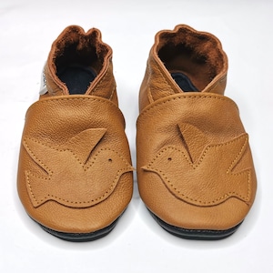 ソフト唯一の赤ちゃんの靴  鳥ブラウン   12-18m ebooba BR-7-BR-M-3