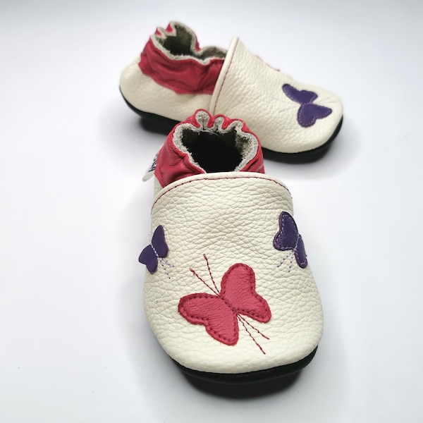 Leather Baby Shoes, Baby Shoes, Baby Moccasins, Ebooba, Soft Sole Baby Shoes, Baby Shoes Girl, Baby Slippers, White Baby Shoes, Pink Leather