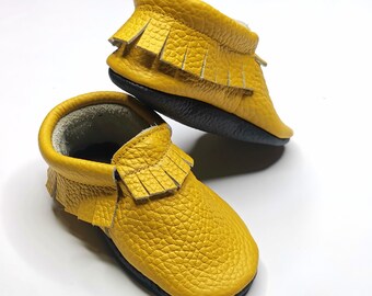 Yellow Kids Moccasins, Baby Shoes, Baby Booties, Soft Sole Moccasins, Walkers Shoes, Kids Slippers, Baby Moccasins, Lauflernschuhe, Ebooba,8