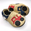 Blue Car Baby Shoes - Beige Baby Shoe - Red Car - Baby Moccasins - Leather Baby Shoes - Genuine Leather Baby Shoes - Boy Baby Shoes - Ebooba product logo