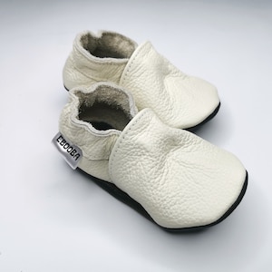 Chaussons bebe chaussures blanc 0 6  ebooba OT-22-W