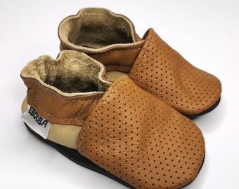 Summer Baby Shoes, Leather Baby Shoes, Baby Moccasins, Ebooba, Soft Sole Baby Shoes, Crib Baby Shoes, Brown Baby Shoes, Summer Booties