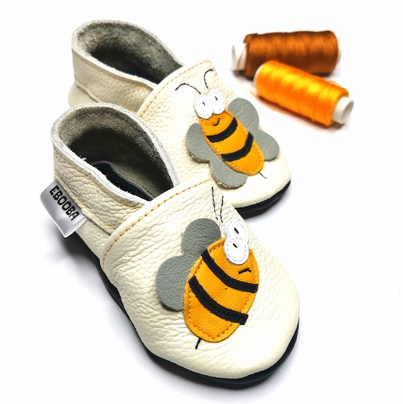 lepel Republiek wijn Bee Baby Schoenen kinderen Slofjes met Bee Witte Pantoffels - Etsy Nederland