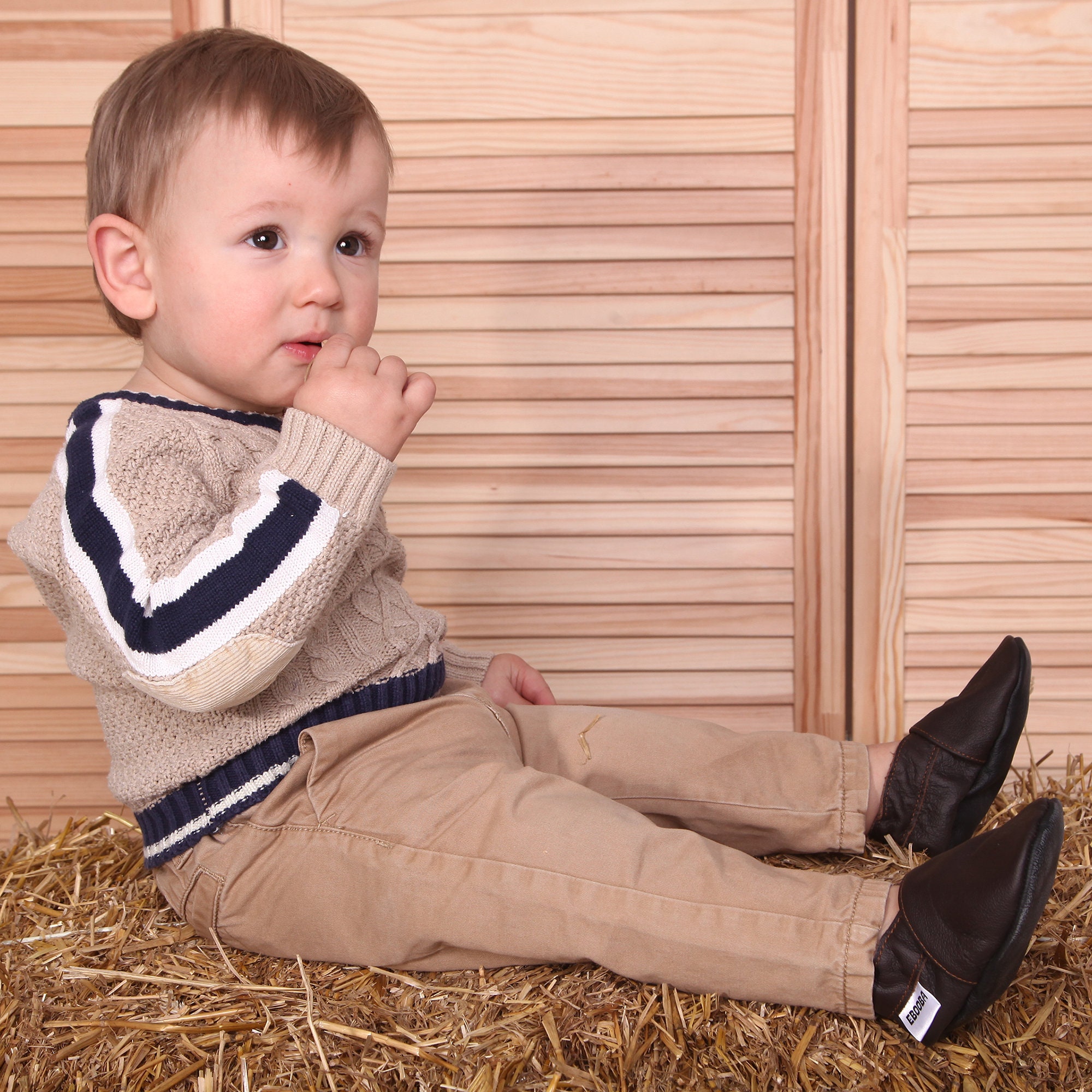 Baby boy grey pram shoes sale
