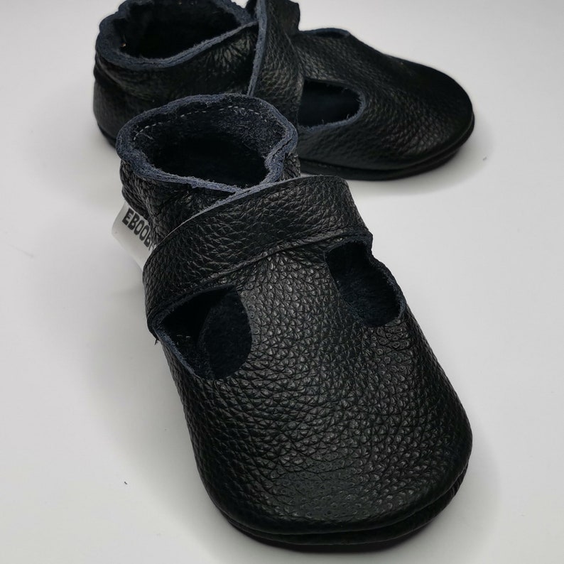 Black Baby Sandals, Ebooba, Walkers Shoes, Baby Booties, Soft Sole Shoes, Crib Shoes, Baby Slippers, Girls' Shoes, Boys' Shoes, Chaussons, 3 Black