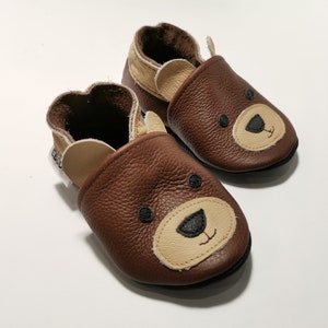 Teddy Bear Leather Baby Shoes Baby Booties Baby -