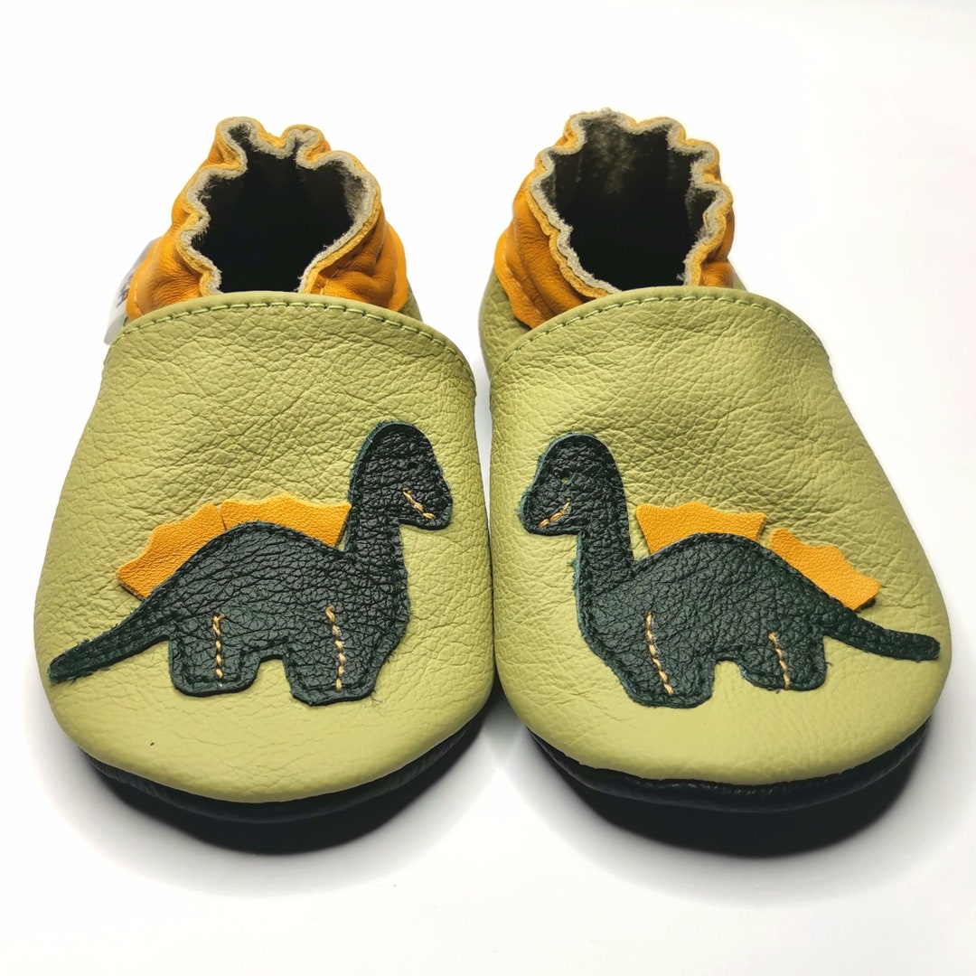 Dinosaur Baby Shoes, Leather Baby Shoes, Kids' Shoes, Dino Slippers ...