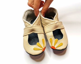 Beige Sandals, Baby Shoes, Ebooba, Baby Sandals, Crib Shoes, Girls' Shoes, Soft Sole Booties, Toddles Sandals, Leather Infant Slippers